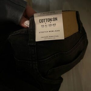 Cotton on black mom jeans🖤